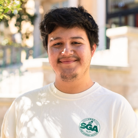 Portrait of David with SGA shirt on